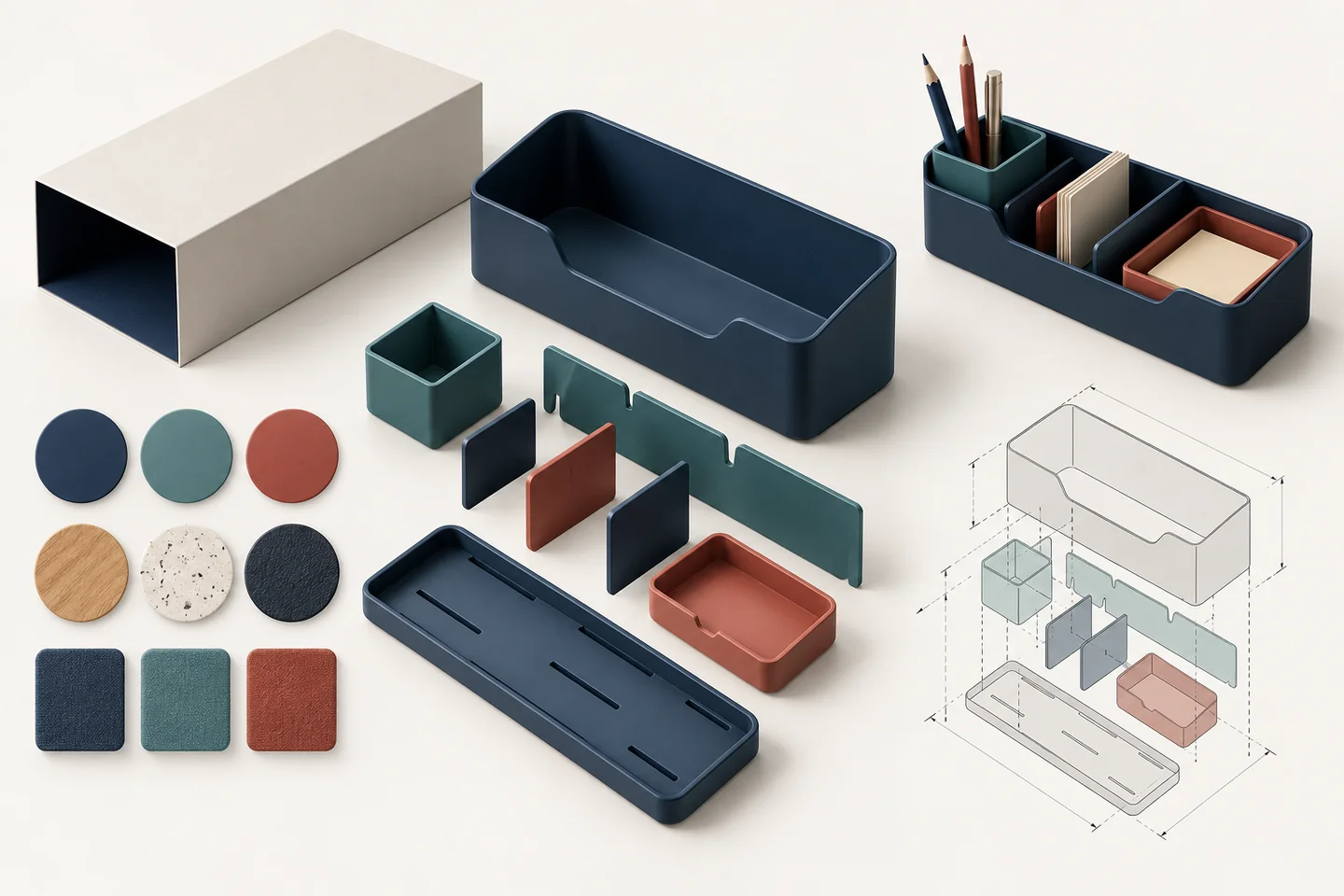 Product, component and packaging layers in a manufacturing decision