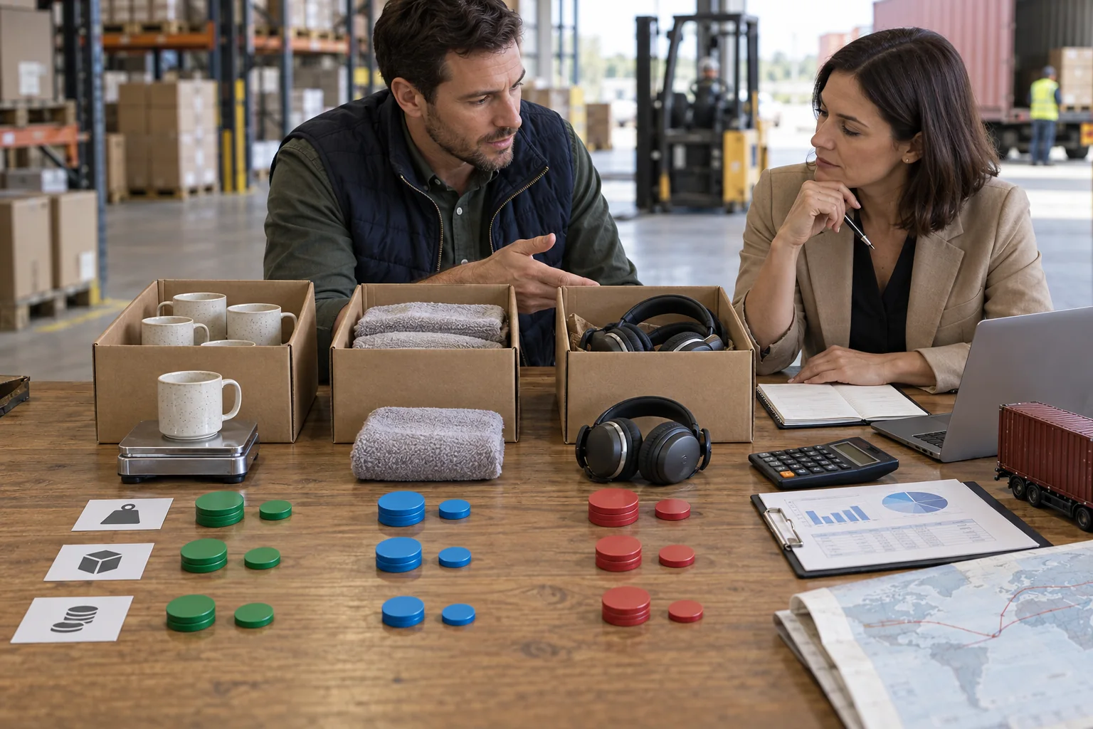 Allocating shared shipment costs across several different products